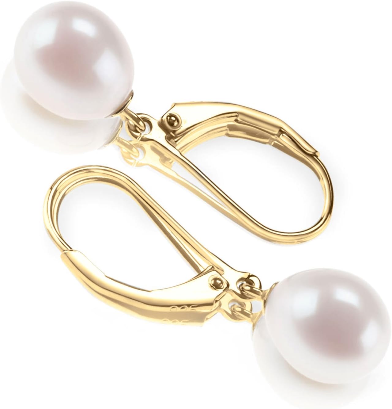 AAA+ Quality Freshwater Cultured Pearl Earrings - 6mm