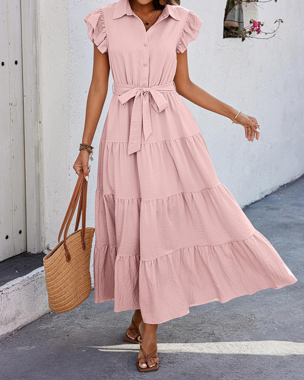 Summer Casual Dresses - V Neck