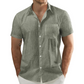 Shirts Casual Short Sleeve Button