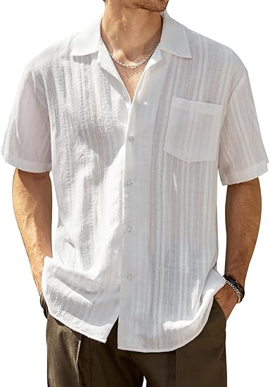 Summer Cuban Collar Shirts