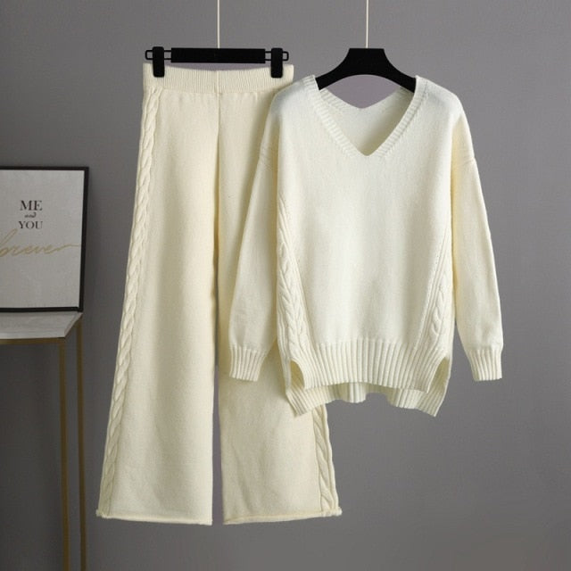 Autumn Winter 2 Piece Sweater Set