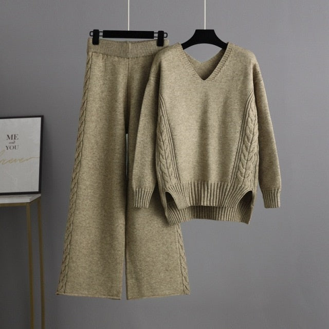 Autumn Winter 2 Piece Sweater Set