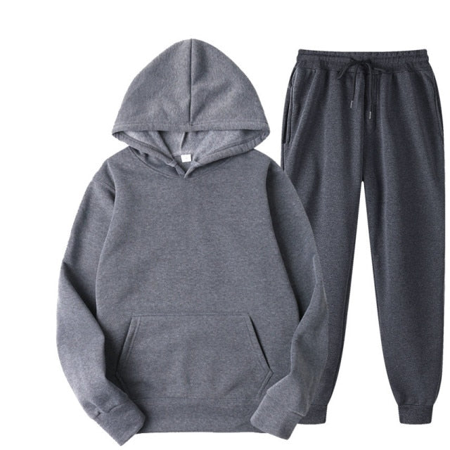 Men Vest + Hoodies + Pants 3 Piece Tracksuit Set