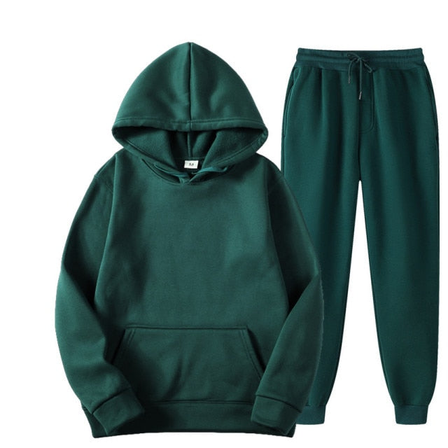 Men Vest + Hoodies + Pants 3 Piece Tracksuit Set